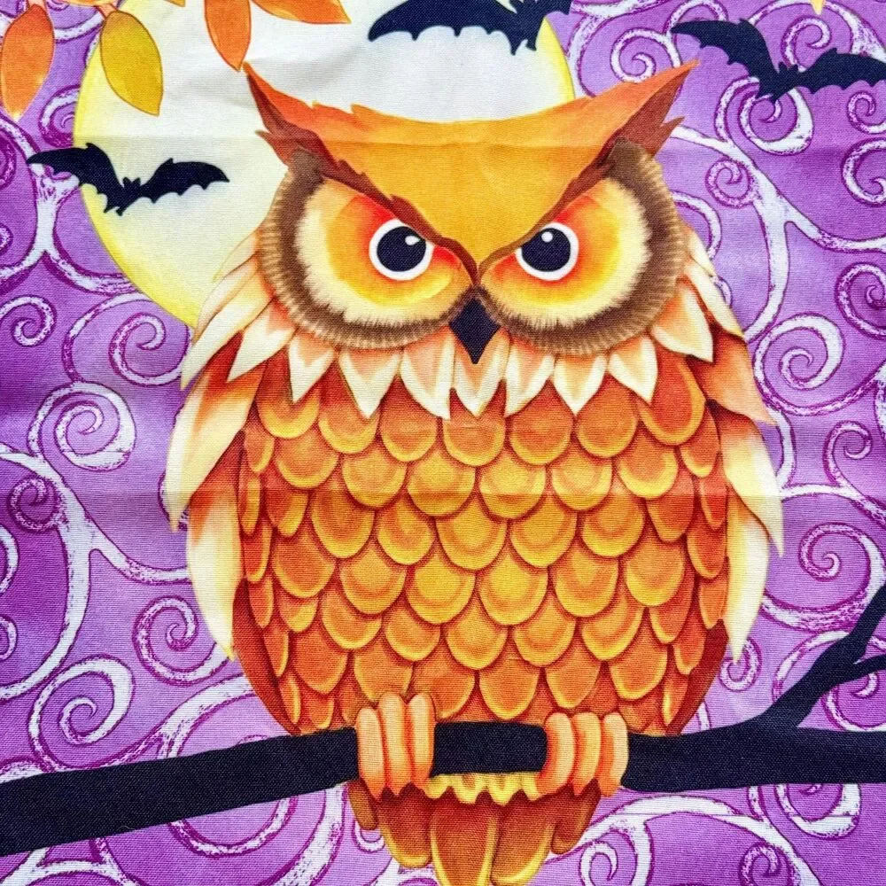 Halloween Owl “Trick or Treat” Garden Flag | Autumn Fall Spooky Haunted Bat